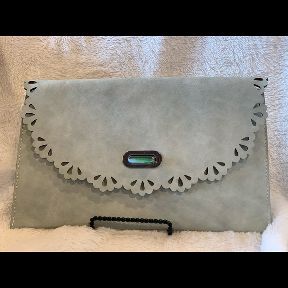 Flat Embroidery Shoulder Purse